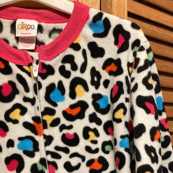 Circo Colorful Fleece Onesie Pajamas with Feet - Picture 7 of 14